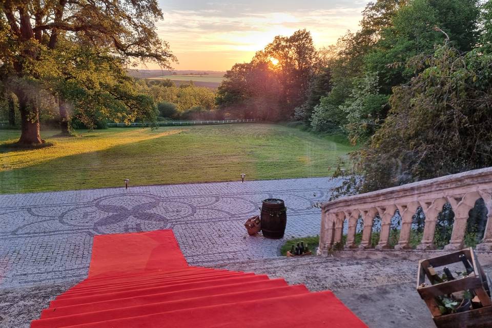 Coucher de soleil au Château