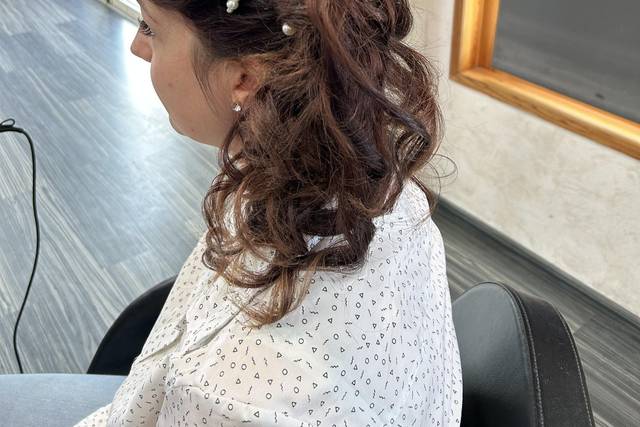 Chignon cascade