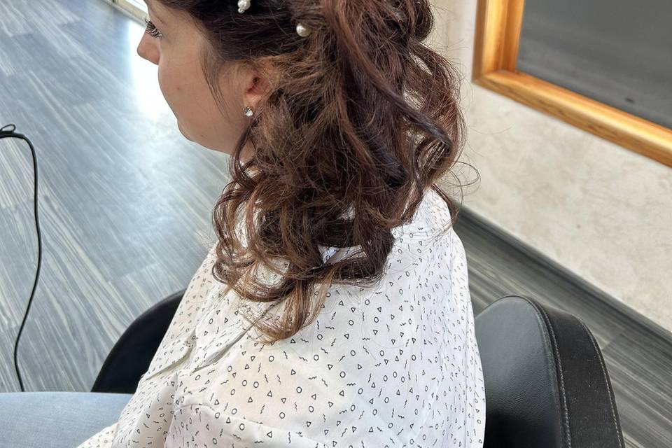 Chignon cascade