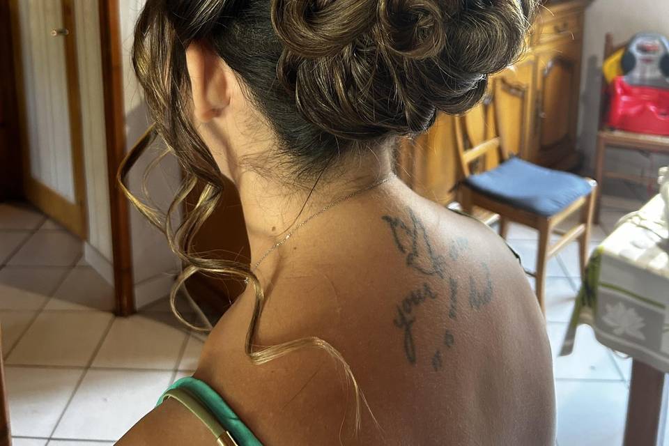 Chignon structuré