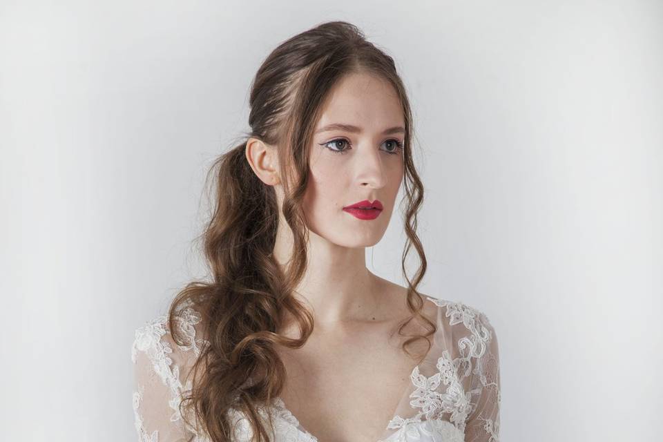 Robe de mariée avec décolleté