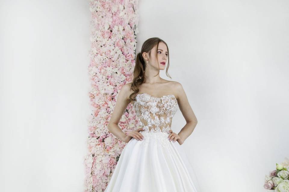 Robe de mariée transparente