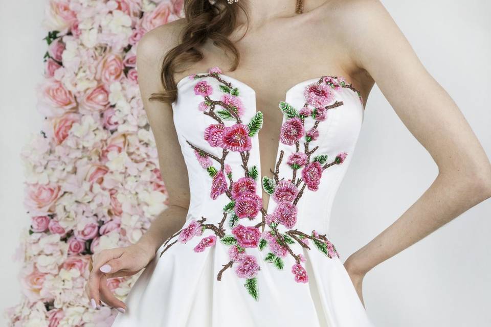 Robe de mariée colorée