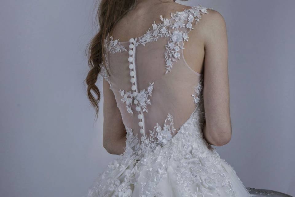 Robe de mariée dos nu