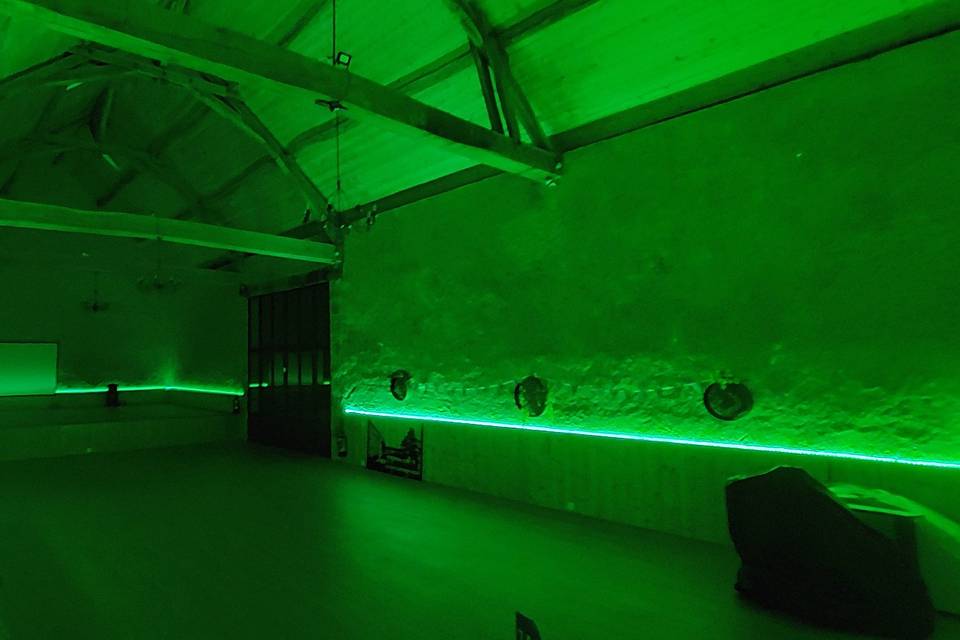 Ambiance lumineuse verte