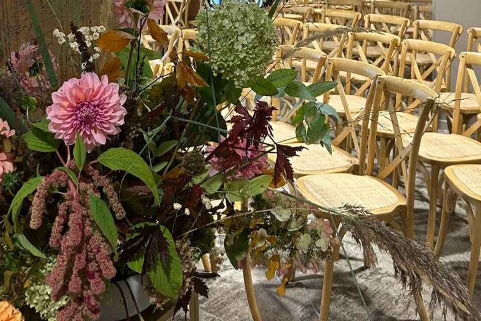 Cérémonie à l'intérieur
