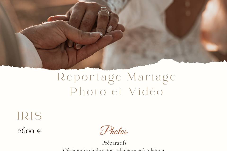 TARIFS PHOTOS/VIDÉOS