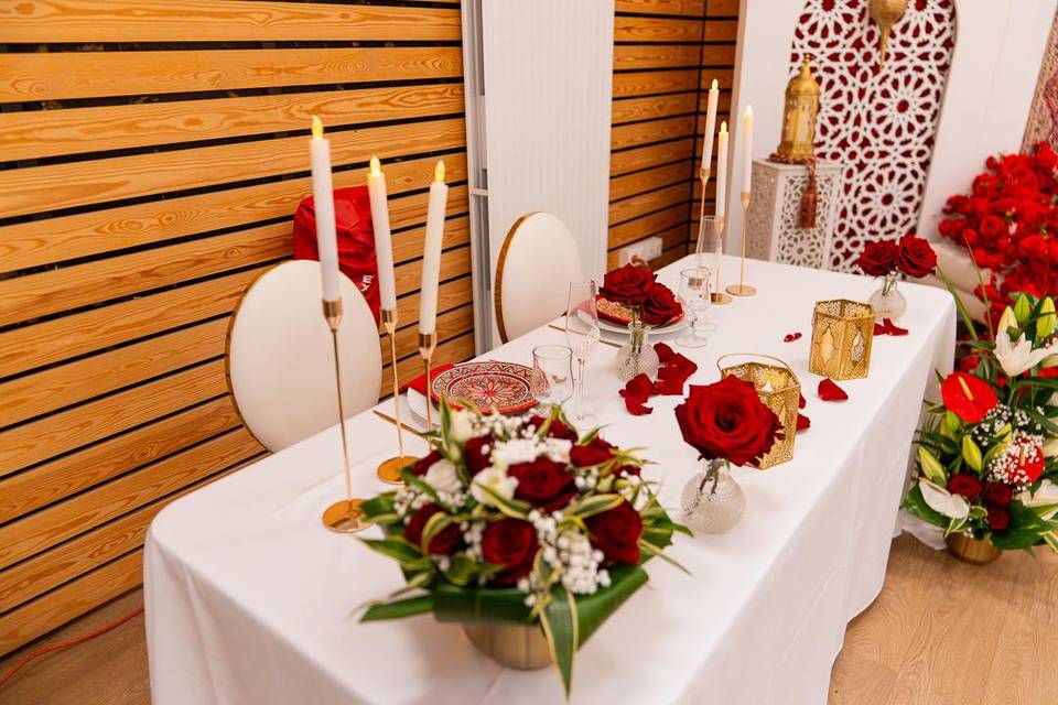 Table des mariés
