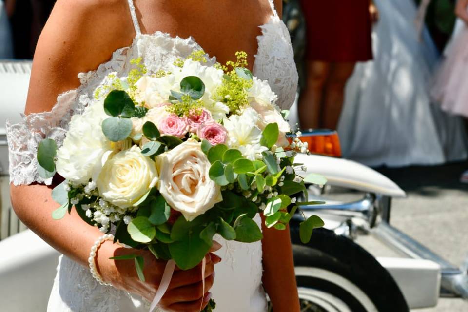 Confection bouquet mariée