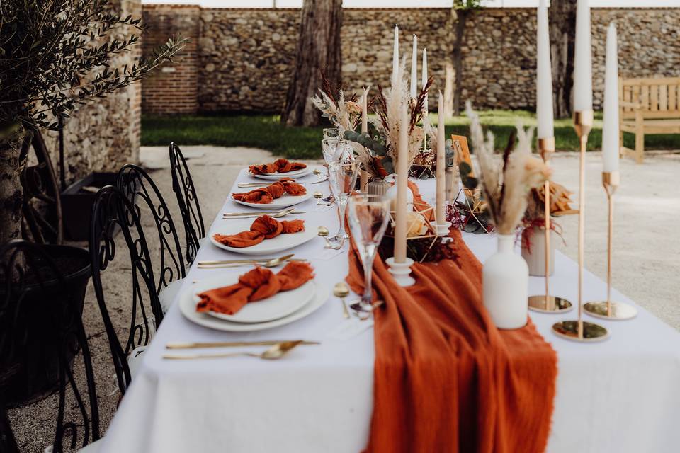 Une table de décoration