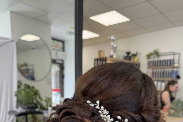 Chignon bouclé