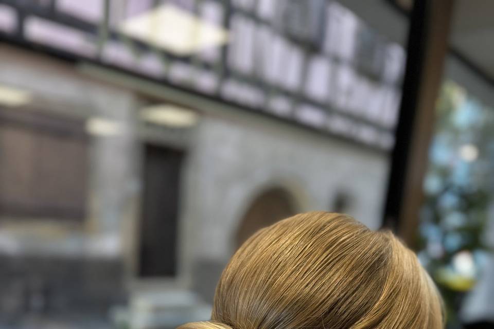 Chignon structuré