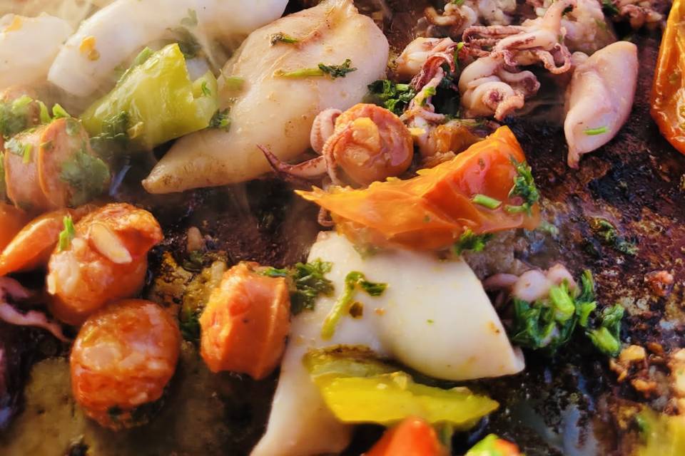 Plancha de chipirons