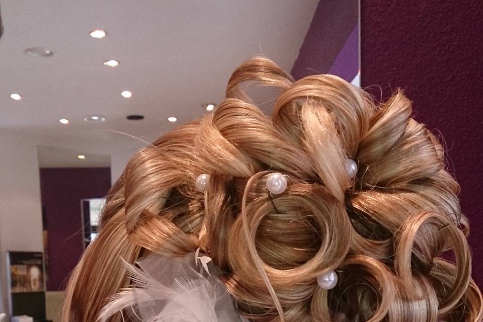 Chignon mariée haut