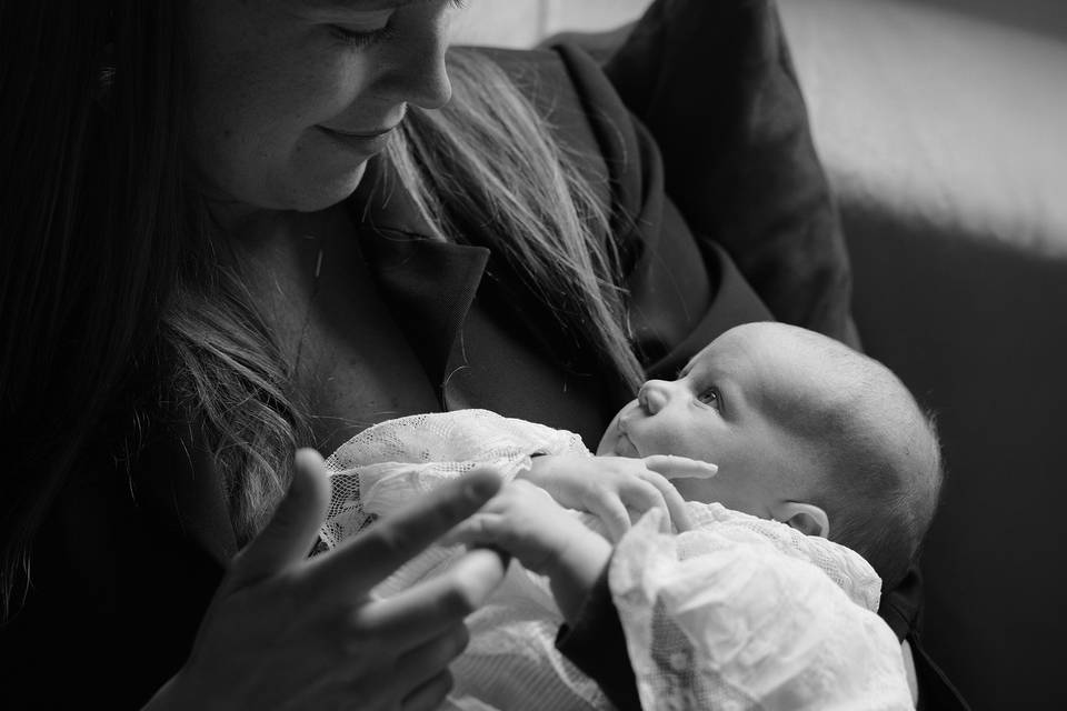 Portrait bébé baptême