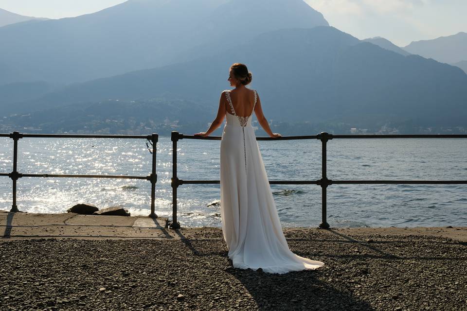 Mariée Mau lac de Côme, Italie
