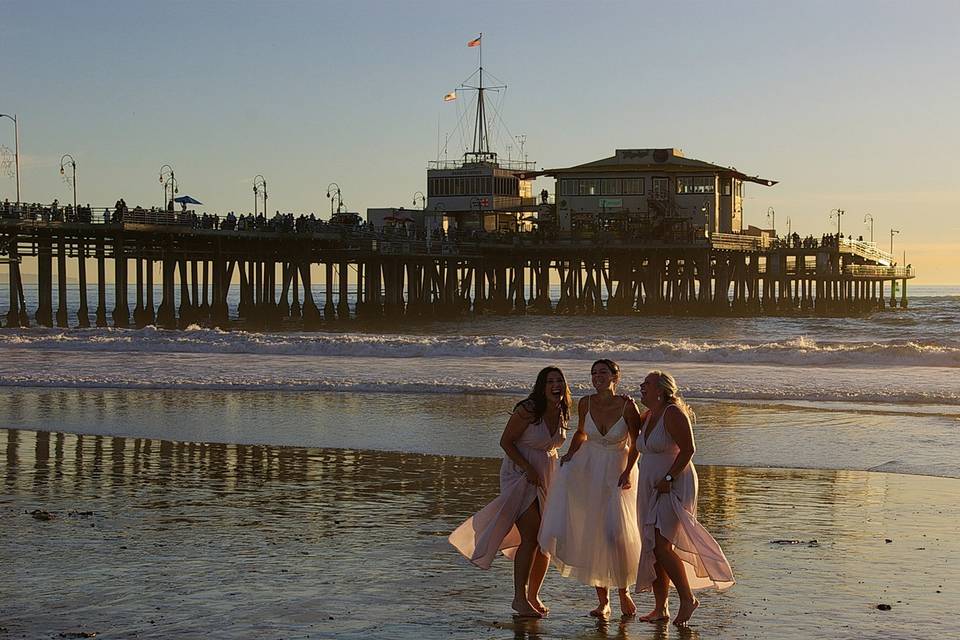 Mariage à Santa Monica, USA