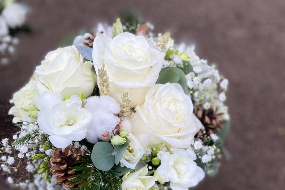Bouquet de mariée d'hiver