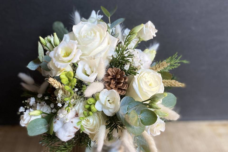 Bouquet de mariée d'hiver