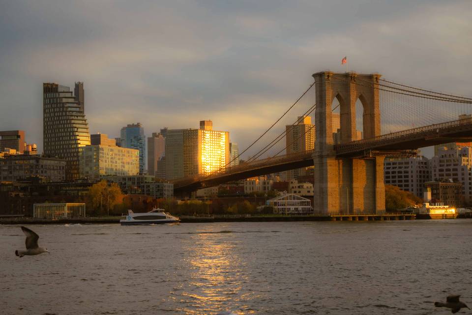 New York at sunset