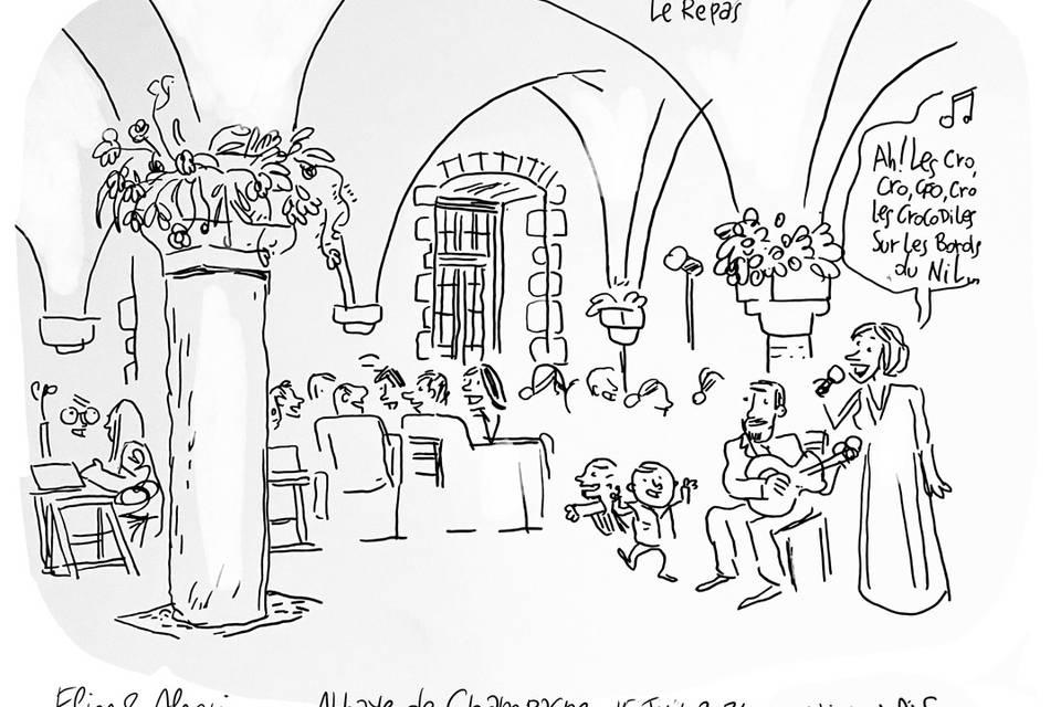 Mariage dans une abbaye