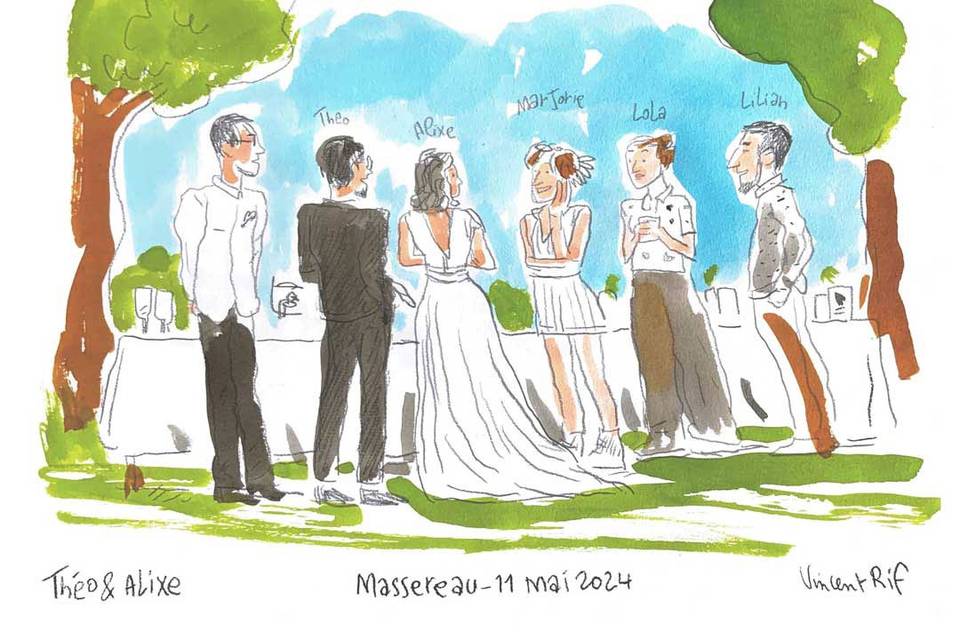 Mariage à Nismes