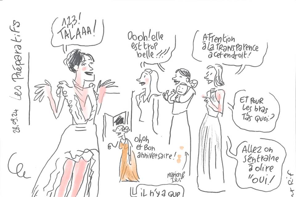 La préparation entre filles