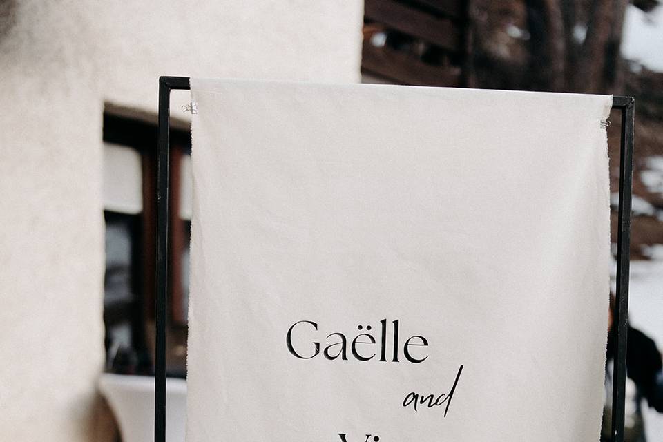 Panneau de bienvenue