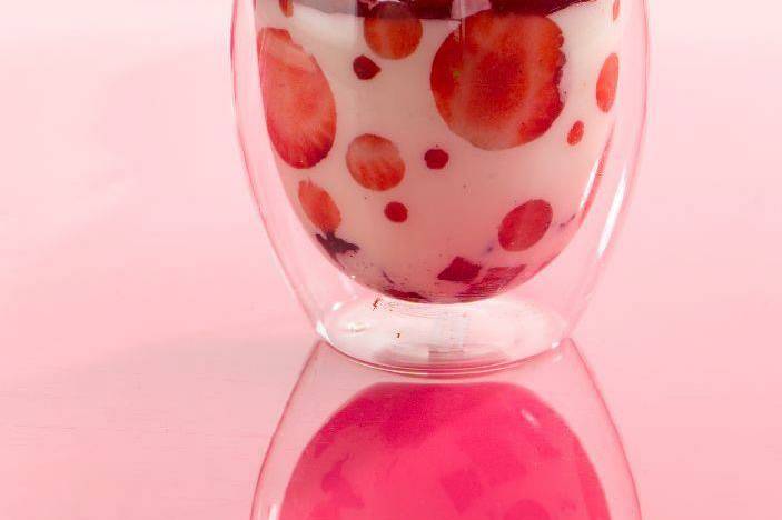 Verrine fruits rouge