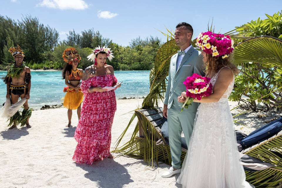 Mariage à Bora Bora