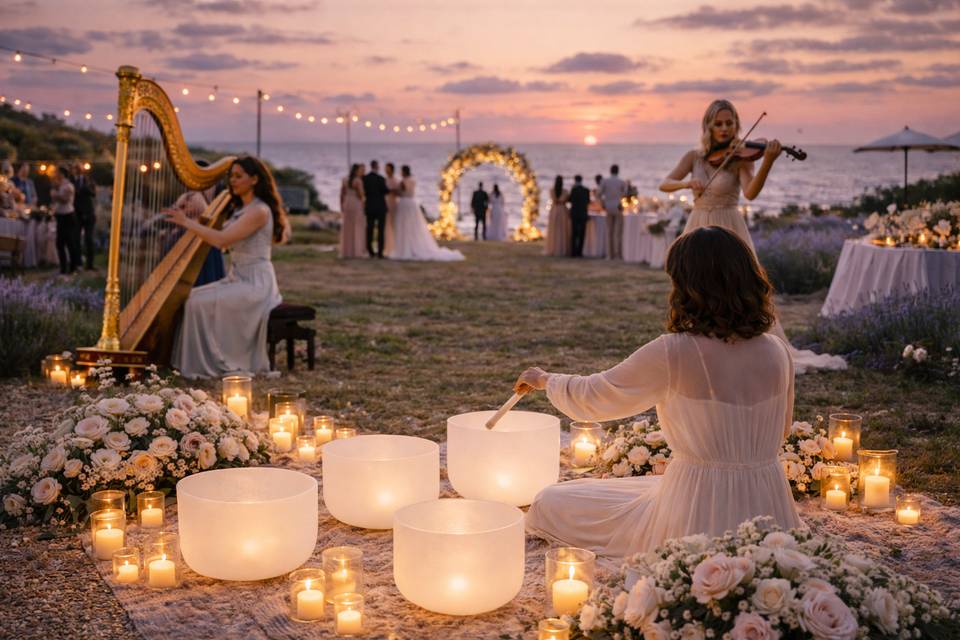 Mariage musique cristalline