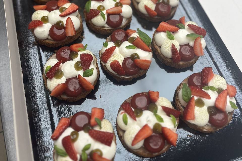 Tarte fraise basilic