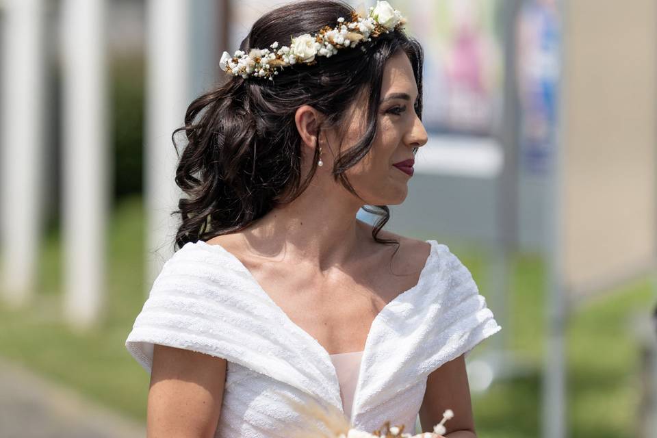 Bouquet et couronne