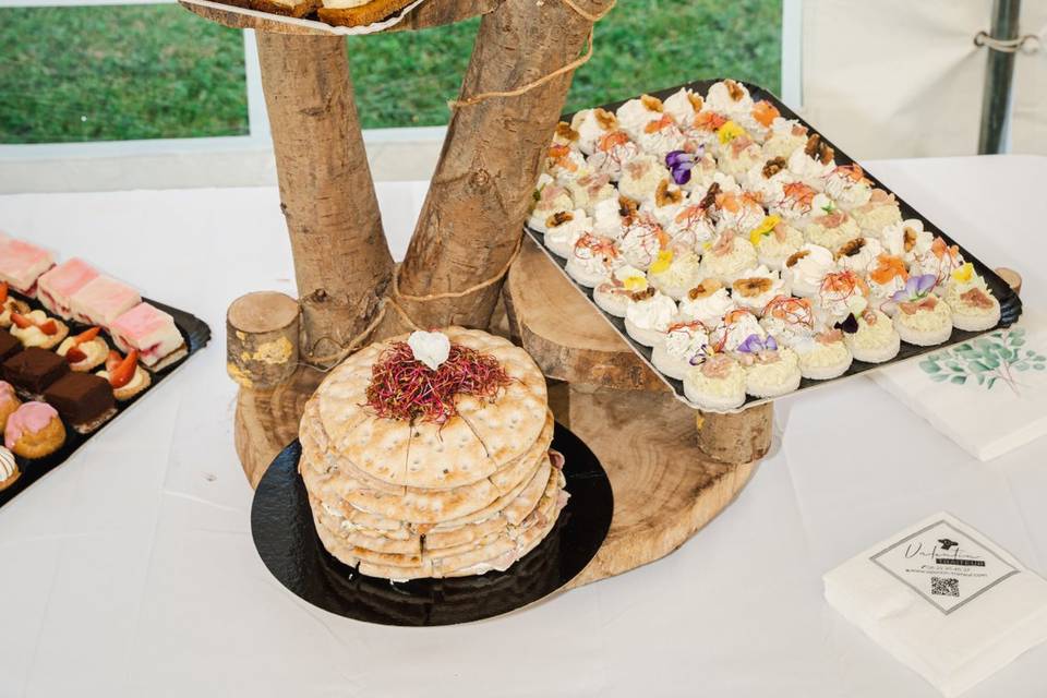 Plateaux canapés, vue complète