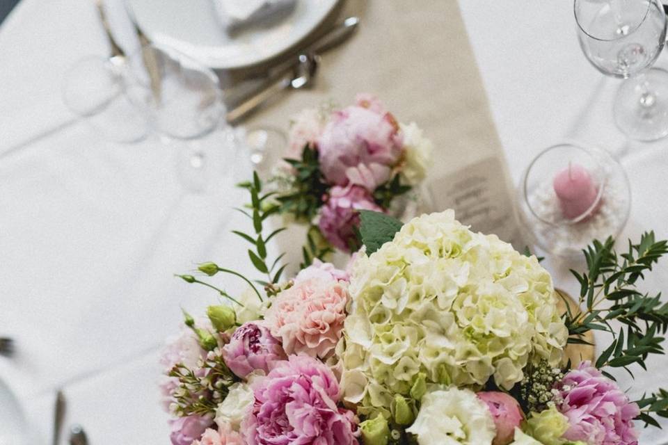 Composition florale pour table