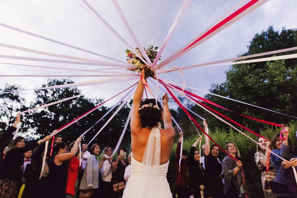 Bouquet de la marié les rubans