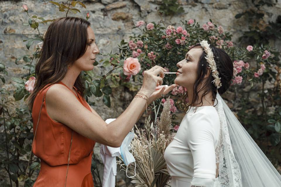 Moment entre soeurs