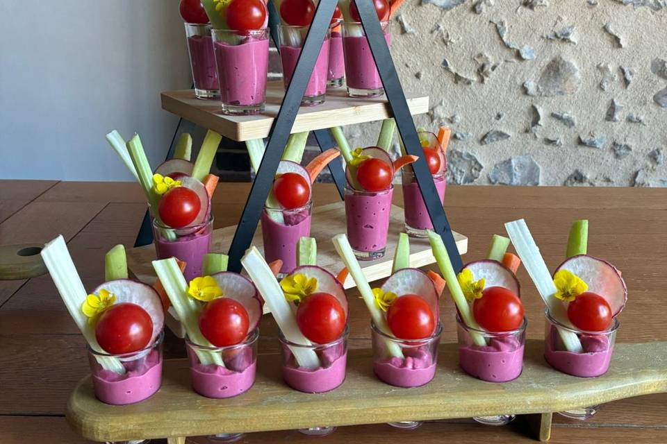 Mini verrines colorées