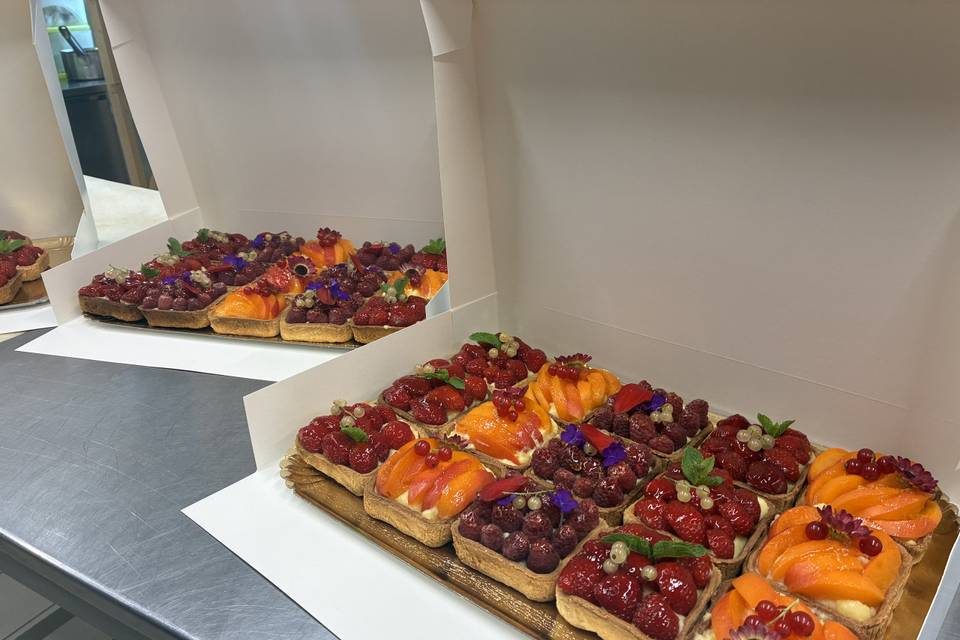 Tartes colorées