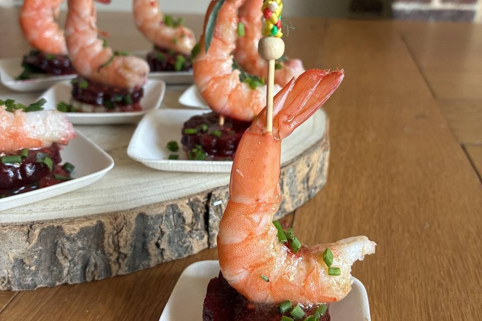 Crevettes en duo