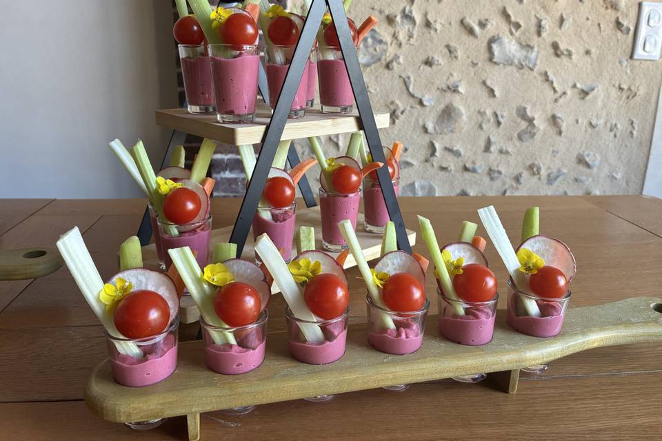 Mini verrines colorées