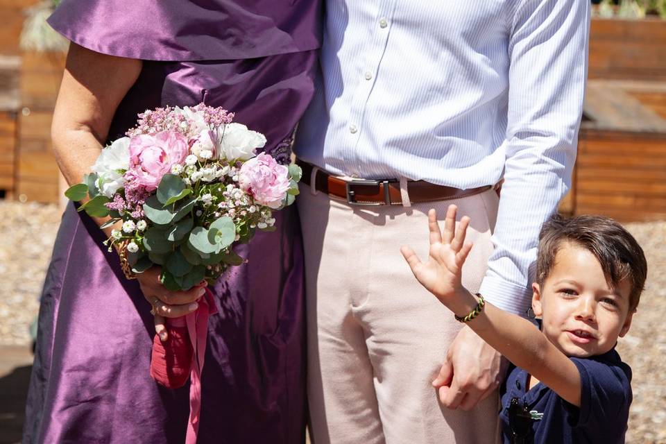 La mariée et son fils