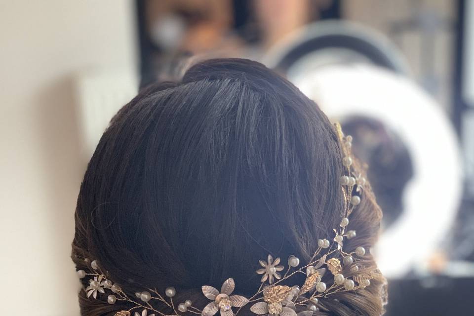 Chignon mariée du 10 septembre