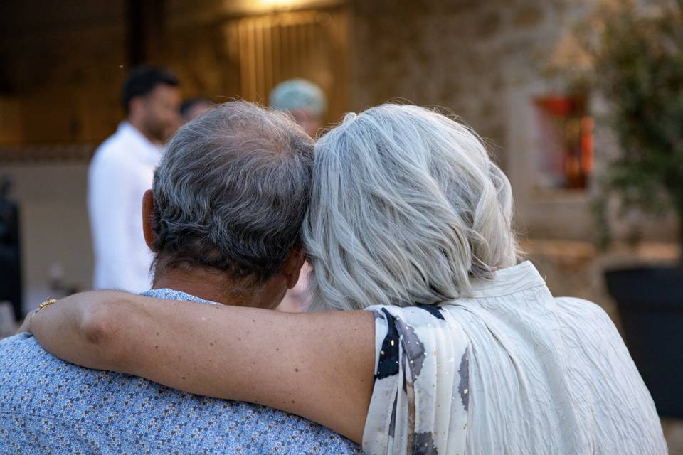Tendresse des mariés