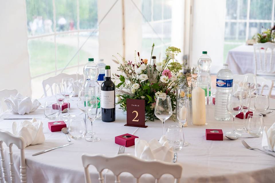Table de réception