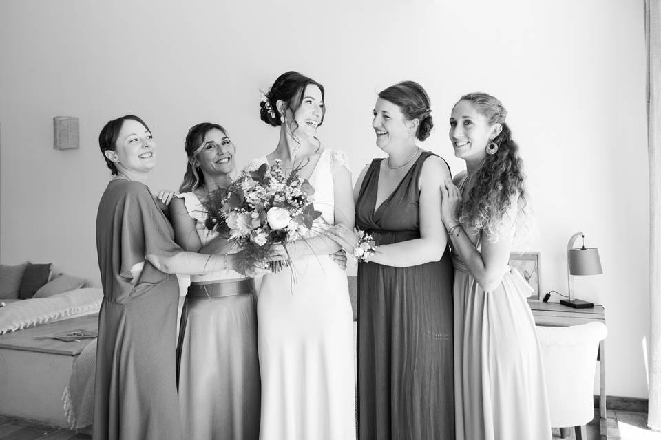 Préparatifs de la mariée