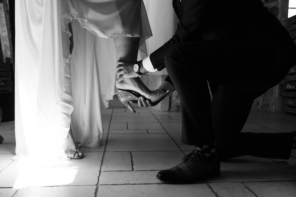 Préparatifs de la mariée