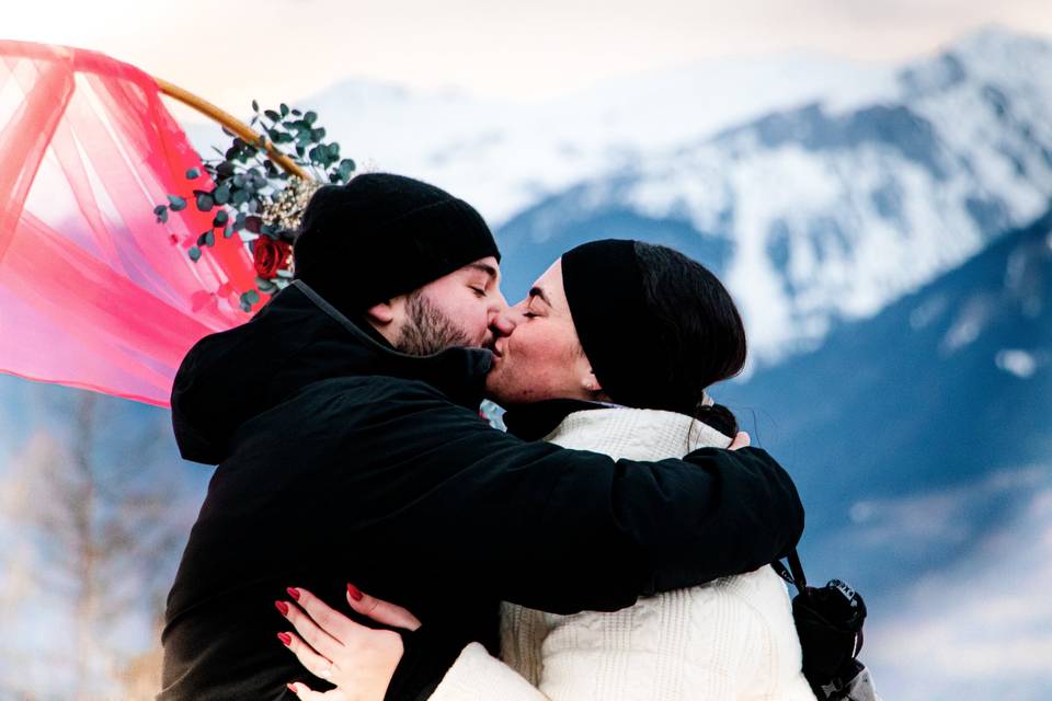 Baiser sous la neige
