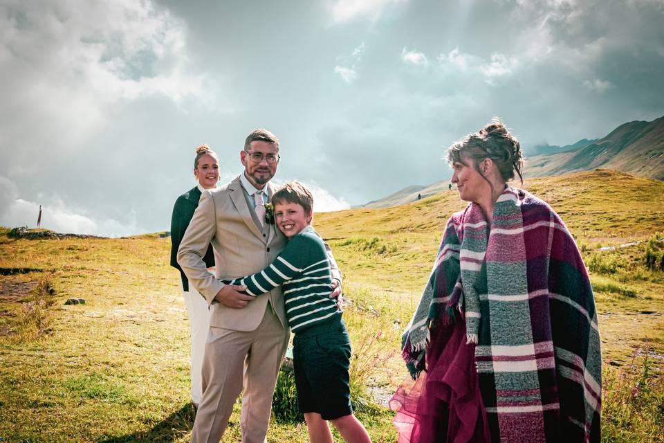 Photo avec les enfants