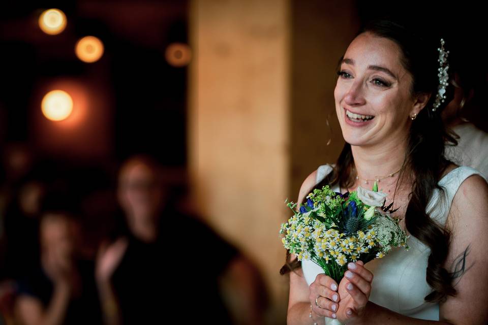 émotion mariée